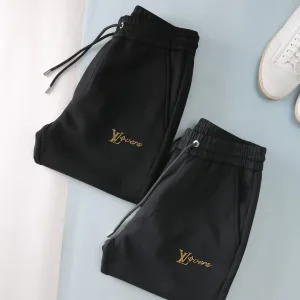 Super Clone Louis Vuitton Sweatpants Red Cotton Pure