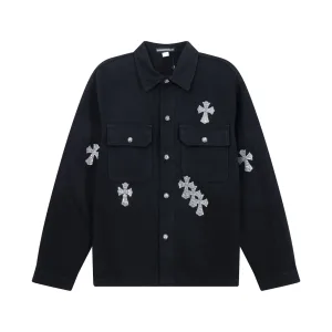 Super Clone Designer Chrome Hearts Shirts Black Denim