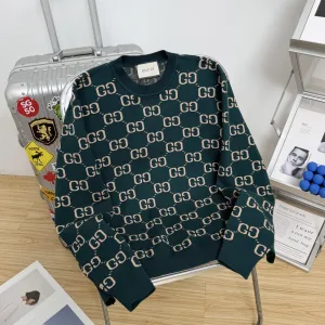 High Quality Gucci Sweater Red Jacquard Simple And Elegant Winter