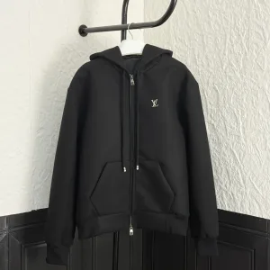 Designer Louis Vuitton Coat Black