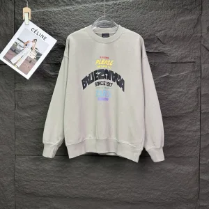 Luxury Balenciaga Sweatshirt Green Digital Direct Injection