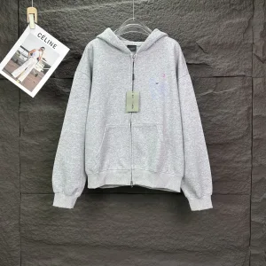 Designer Balenciaga Coat Ash Cotton