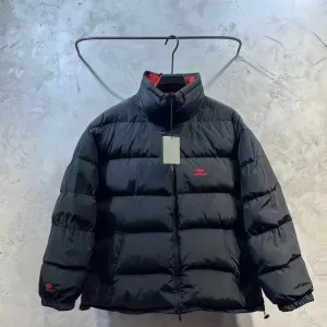 Designer Reps Balenciaga Cotton-Padded Coat Red Cotton Down
