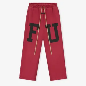 Designer AAA Fear Of God Long Pants Red Fleece
