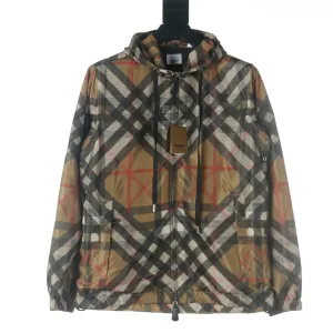 Reps AAA Burberry Coat Red Cotton Rubber Twill
