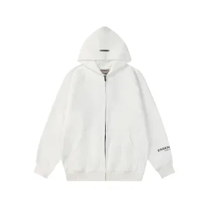 Super Clone AAA Fear Of God Jacket Black Fleece Ribbed Fabric