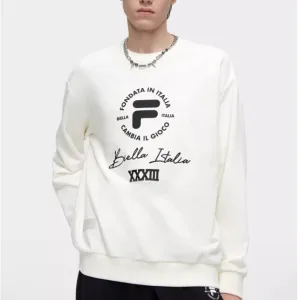 AAA Fila Sweatshirt Ash Cotton Pure Autumn Winter Plastisol Printing