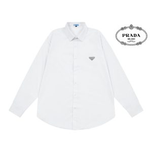 High Quality Prada Bamboo Long-Sleeved Shirt