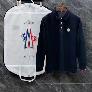 Luxury Moncler Breathable Fabric Long-Sleeved Shirts
