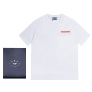 Aaa High Quality Prada Cotton Short-Sleeved T-Shirt For Spring