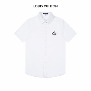 Luxury Louis Vuitton Bamboo Short-Sleeved Shirt