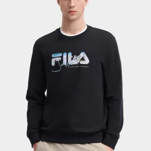Super Clone Fila Long-Sleeved Shirt Red Twill Fabric Autumn Slim Fit