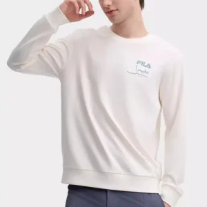 Luxury Designer Fila Long-Sleeved Shirts Ash Cotton Autumn Slim Fit