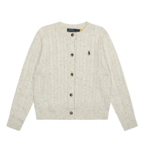 Luxury Ralph Lauren Outerwear Red Cotton Wool Blend Cable Knit Easy To Match