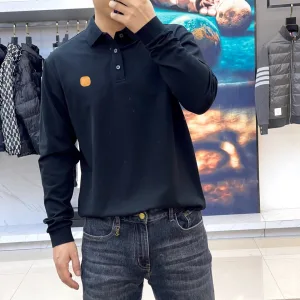 Luxury Designer Zegna Lignin Long-Sleeved T-Shirt