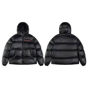 AAA Luxury Prada Outerwear Red Goose Down Nylon Microfiber Fabric Soft Touch Side Stripes