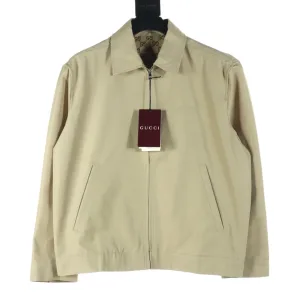 High Quality Super Clone Gucci Outerwear Color Cotton Jacquard Simple Design