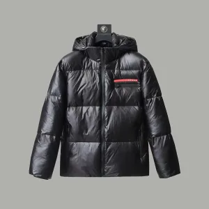 Designer Super Clone Prada Outerwear Black Duck Down Polyester Fiber