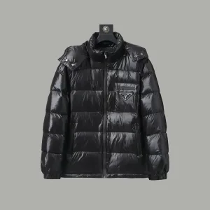 Reps AAA Prada Outerwear Black Duck Down Polyester Fiber