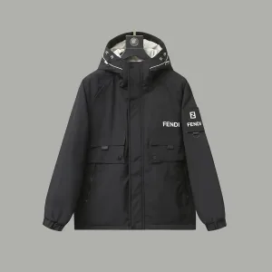 Designer Super Clone Fendi Outerwear Black Duck Down Polyester Fiber Patch
