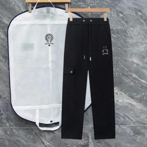Luxury High Quality Chrome Hearts Cotton Casual Pants