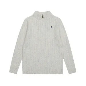 Reps Ralph Lauren Sweater Red Cotton Wool Blend Down Cable Knit Easy To Match