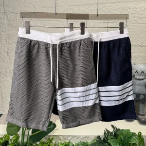 Super Clone Thom Browne Shorts Blue Mesh