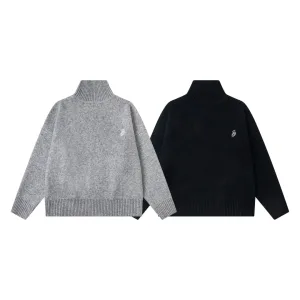 High Quality Super Clone Stussy Sweater Black Streetwear