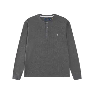 High Quality Ralph Lauren Long-Sleeved Shirts Red Cotton Down Easy To Match