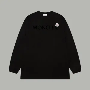 Super Clone Moncler Long Sleeves Red Cotton Pure
