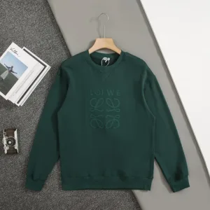 High Quality Loewe Hoodie Red Cotton Pure Autumn Early Embroidery