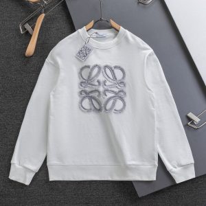 Luxury Designer Loewe Cotton Short-Sleeved Shirts For Autumn