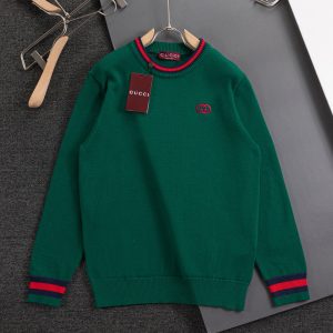 Designer Gucci Cashmere Short-Sleeved Shirts For Autumn