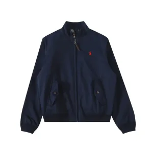 AAA Super Clone Ralph Lauren Outerwear Red Cotton Pure Relaxed Fit Embroidery