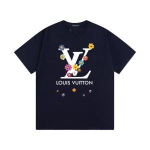 Luxury Aaa Louis Vuitton Cotton Short-Sleeved T-Shirt