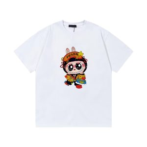 High Quality Prada Cotton Short-Sleeved T-Shirt