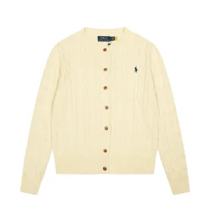 Reps Ralph Lauren Outerwear Red Cotton Cable Knit Easy To Match