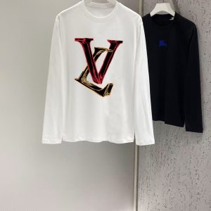 Aaa High Quality Louis Vuitton Cotton Long-Sleeved T-Shirt For Fall