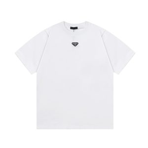 Luxury High Quality Prada Cotton Short-Sleeved T-Shirt