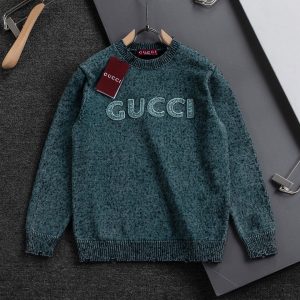 Aaa Designer Gucci Cashmere Short-Sleeved Shirts For Autumn
