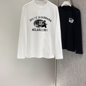 Aaa Dolce & Gabbana Cotton Long-Sleeved T-Shirt For Autumn