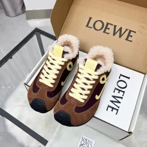 Designer AAA Loewe Athletic Shoes Rouge Running Winter