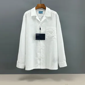 High Quality Aaa Prada Linen Shirt