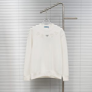 Luxury Prada Cotton Long-Sleeved Sweatshirt