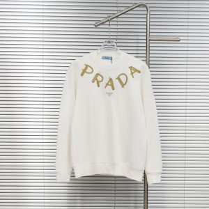Aaa Prada Cotton Long-Sleeved Sweatshirt