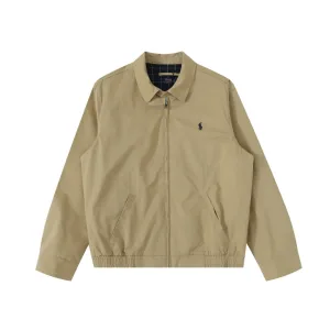High Quality Designer Ralph Lauren Coat Ash Cotton Pure Streetwear Embroidery