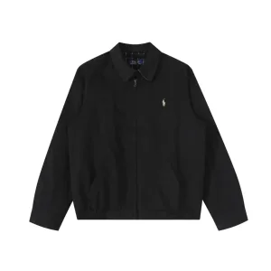 Luxury Designer Ralph Lauren Coat Green Cotton Pure Streetwear Embroidery