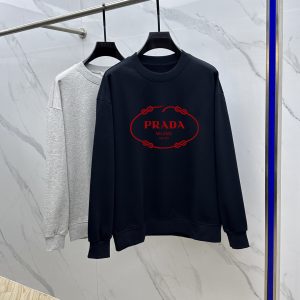 Aaa Luxury Prada Cotton Long-Sleeved Sweatshirt For Autumn