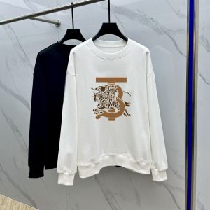 Designer Aaa Burberry Cotton Long-Sleeved Sweatshirt For Autumn