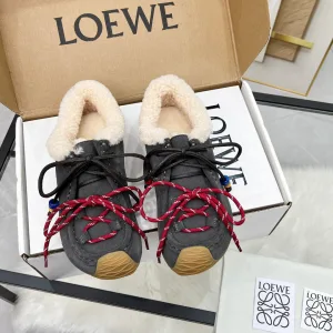AAA Loewe Athletic Shoes Color Fleece Running Winter